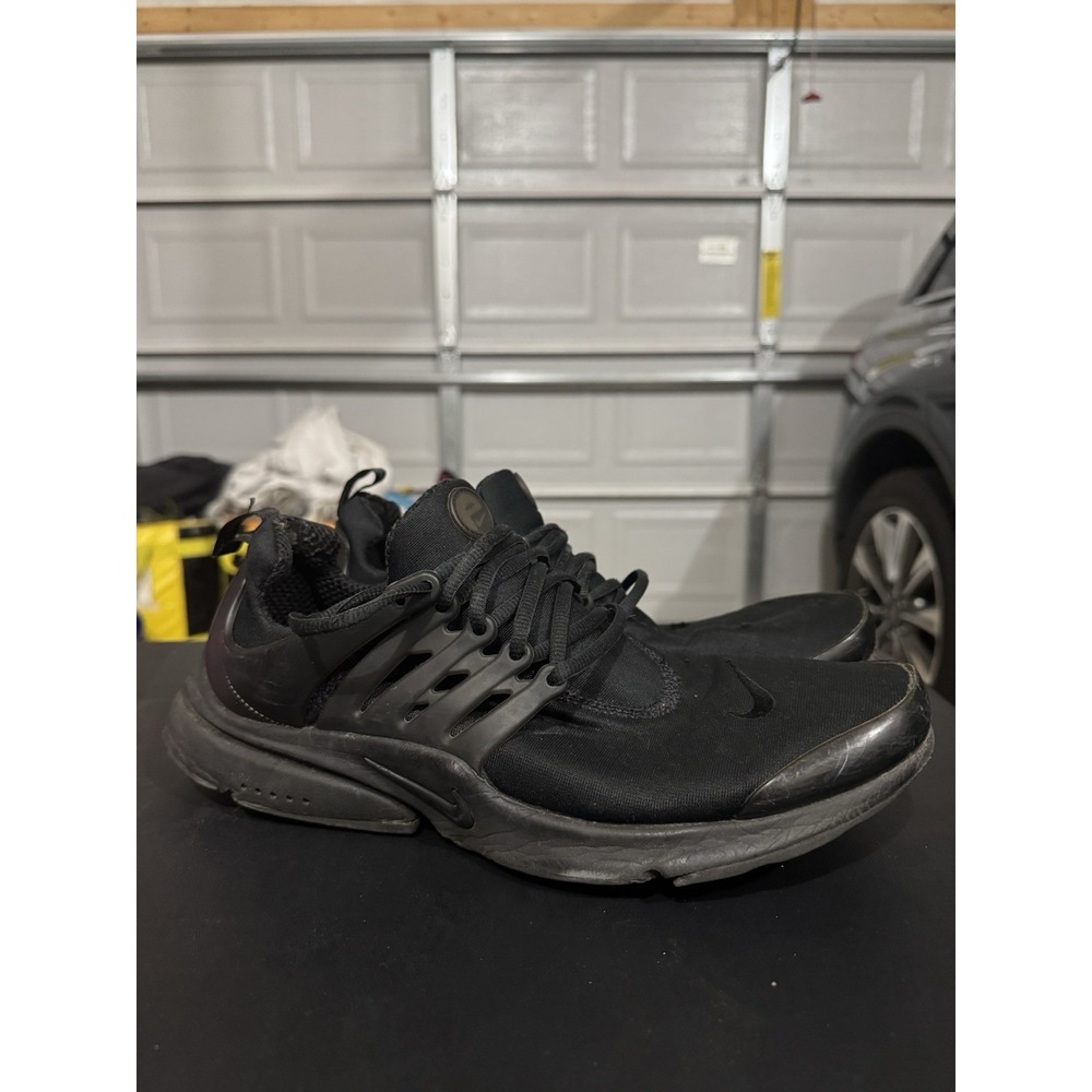 Nike Air Presto Shoes Mens Size 11 Black Mesh Running Sneakers CT3550-003 Flaws